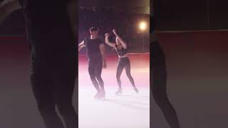 Ice Dancers turned Adagio Skaters Jasmine Tessari amp Marco Garavaglia Ghiaccio Spettacolo 2024 [upl. by Navanod]