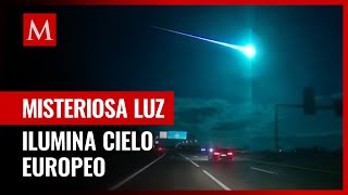 Investigan posible meteorito tras bola de luz en cielos de España y Portugal [upl. by Annovahs]