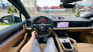 New Porsche Cayenne S Coupe V8 2024 Test Drive POV [upl. by Frayda86]