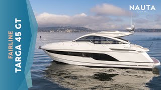 Fairline Yachts  Targa 45 GT  walkthrough boat tour [upl. by Yarvis]