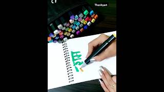 Its amazing product 😍 ohuhu markers unboxing ohuhumarkers unboxing review flipkart shorts [upl. by Cj]