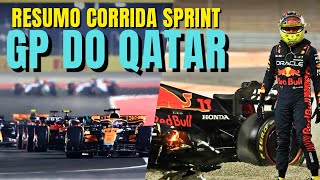 F1 2023  PIASTRI VENCE PEREZ ABANDONA APÓS BATIDA E VERSTAPPEN TRI CAMPEÃO  SPRINT GP DO QATAR [upl. by Noiroc]