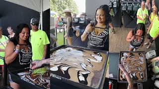 Metallic Gold Black amp White Body Marbling Dip at Faster Horses 4K Horizontal [upl. by Seymour500]