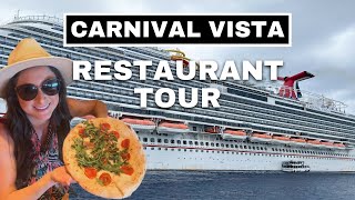 Carnival Cruise Food Tour Free and Specialty Restaurants for Cruisers on Carnival Vista [upl. by Alban]