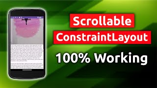 How to Make Scrollable ConstraintLayout  UI Design Android Studio [upl. by Couture]