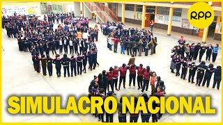 Simulacro nacional nos preparamos para un sismo de gran magnitud en Perú [upl. by Hube606]