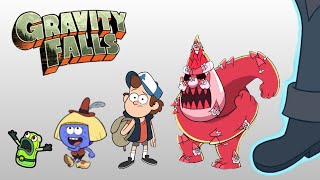 Gravity Falls Size Comparison  Biggest Characters of Gravity Falls  Satisfying Video [upl. by Chao]