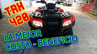 Honda TRX 420 La cuatrimoto de mejor costo beneficio [upl. by Fortier435]