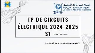 tp de circuits électrique S1 [upl. by Eisdnyl438]