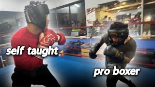 SELF TAUGHT versus PRO BOXER PART TWO [upl. by Evol226]