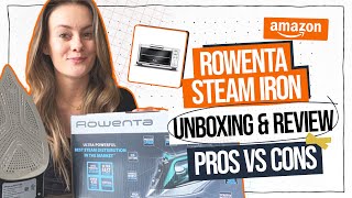 Rowenta Pro Master Steam Iron Review amp Unboxing in under 2 minutes  Amazoncom [upl. by Dine479]