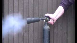 CO2 fire extinguisher discharge test 2 [upl. by Airet]