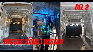 BYGGER SÄNG I BUSSEN DRAR STRÖM amp FÅR HEM DIESELVÄRMAREN [upl. by Ellehctim427]