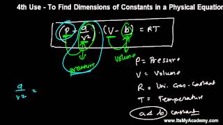 4th Use of Dimensional Equation Finding Dimensions of Constants in Physical Equation [upl. by Bidget]