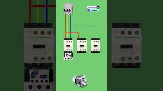 three phase motor starter connection motor electricalwiring shorts [upl. by Lati]