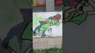 Painting on the streets of Polish cities Graffiti and murals  street art [upl. by Torruella803]