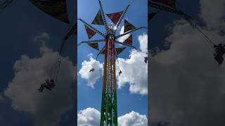 Wayne County Fair Vertigo ride carnivalamusement fairrides scary [upl. by Helgeson]