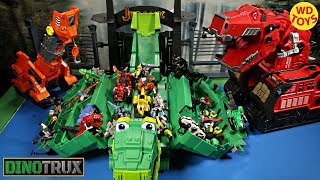 New Dinotrux Stego Storage Garby Playset Surprise Toys Dreamworks Dinosaur Trucks Unboxing Top 10 [upl. by Nastassia130]