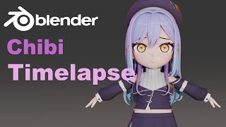 Blender Chibi  Timelapse [upl. by Tlihcox]