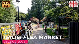 【4K】TbilisiGeorgia 4K Walking Tour Flea Market 2024 [upl. by Euqnom]