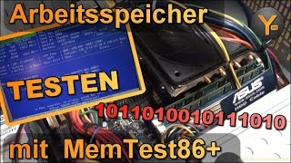 Arbeitsspeicher RAM auf Fehler überprüfen mit MemTest86 [upl. by Assirod]