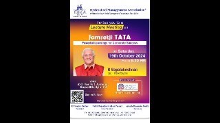 Lecture Meeting  JAMSET JI TATA  A Powerful Learnings for Corporate Success [upl. by Jehiah]