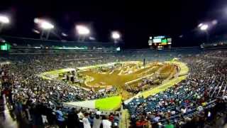 GoPro HD Jacksonville Race Monster Energy Supercross 2011 [upl. by Yelad198]