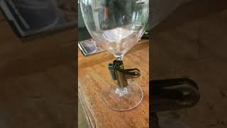 Target synthetic material wine glass  steam punk weight addition glass fix [upl. by Nishi62]