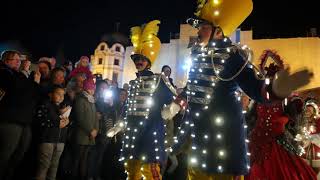 Lichterparade auf dem Weihnachtsmarkt Celle [upl. by Idalina]