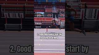 3 hurdle tips for beginners 🚧🏃🏾‍♀️ shorts hurdles trackandfield [upl. by Yenmor]