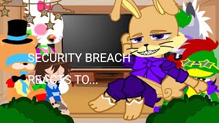 SECURITY BREACH REACTS TO GLITCHTRAP amp VANESSA MEMES credits in the desc [upl. by Umberto606]