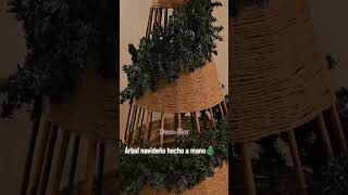 Arbol navideño hecho a mano tutorial 🎄🎅⛄️🥰 [upl. by Azerila]