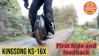 Kingsong KS16X  First ride and feedback [upl. by Eamon]