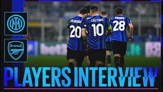 LAUTARO ZIELINSKI E  INTER 10 ARSENAL  PLAYERS INTERVIEWS 🎙️⚫🔵 [upl. by Eenaffit423]