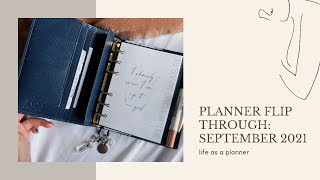 Planner Flip Through September 2021 [upl. by Dannie]