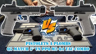 Pistolets à plombs Q5 Match 5quot PPQ M2 Q4 TAC Combo 45 mm diabolo [upl. by Fin]