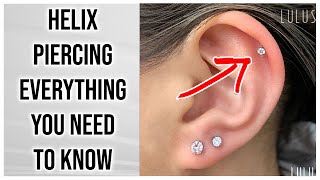 Helix Piercing 101 Everything You Need To Know [upl. by Htnicayh565]