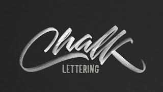 Hand Lettering Tutorial for Beginners  Chalk Texture [upl. by Ellison]