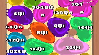 Blob Merge 3D  New Satisfying New Update ASMR Gampley Max Speed LvL Up Cube Arena 2048 [upl. by Akkin601]