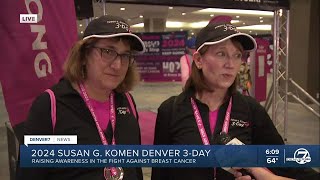 The 2024 Susan G Komen walk against cancer begins in Denver today [upl. by Woehick]