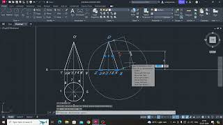 Projection of solids  cone [upl. by Naellij]