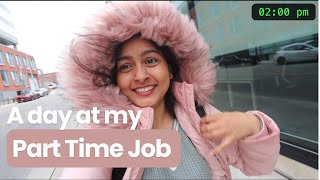 A Day at Work 🥺  Part Time Job  International Student  Canada Vlogs [upl. by Tnirb744]