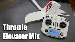 Throttle Elevator mix  Taranis Q X7 [upl. by Fabrin]