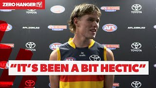 New tall Crow Daniel Curtin speaks  2023 AFL Draft [upl. by Ailices950]