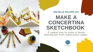 Make A Concertina Sketchbook [upl. by Lyrehc547]