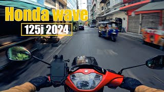 honda wave 125i 2024 สุดประหยัด ขี่ทำงานทุกวัน [upl. by Einnalem]