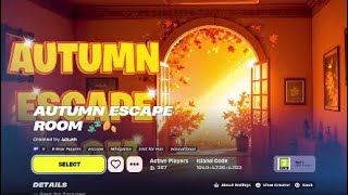 Autumn Escape Room  Tutorial  Fortnite [upl. by Dorie]