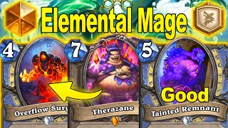 My NEW Elemental Mage Deck  Therazane is Amazing At MiniSet Showdown in the Badlands  Hearthstone [upl. by Gaeta]