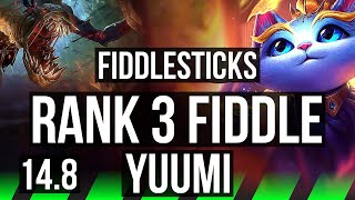 FIDDLESTICKS vs YUUMI JGL  Rank 3 Fiddle 604 700 games Dominating  NA Challenger  148 [upl. by Towland]