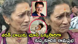 Rama Prabha Emotional Words On Sarath Babu latest News About Sarath Babu Rama Prabha [upl. by Bussy776]